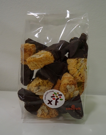 CARQUINYOLIS DE NOUS AMB XOCOLATA (200 g)